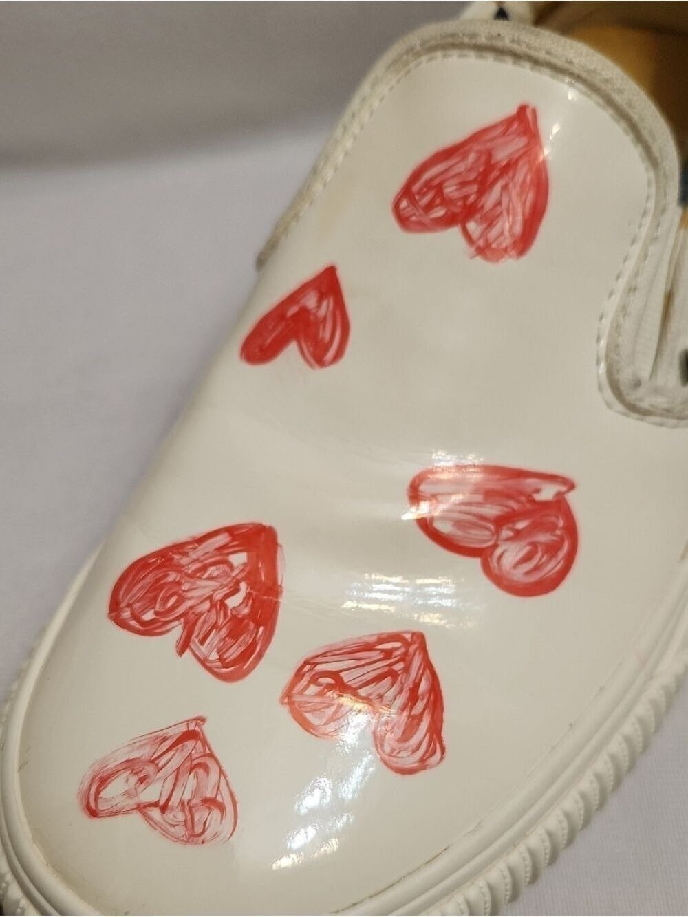 Vans × Karina Rozunko Heart Slip-on Platform Sneakers (W Size 5.5) - Picture 11 of 14